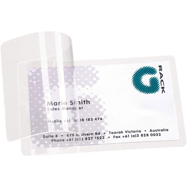 Self Laminating Cards, 2 3/5 in x 4 in, PK100